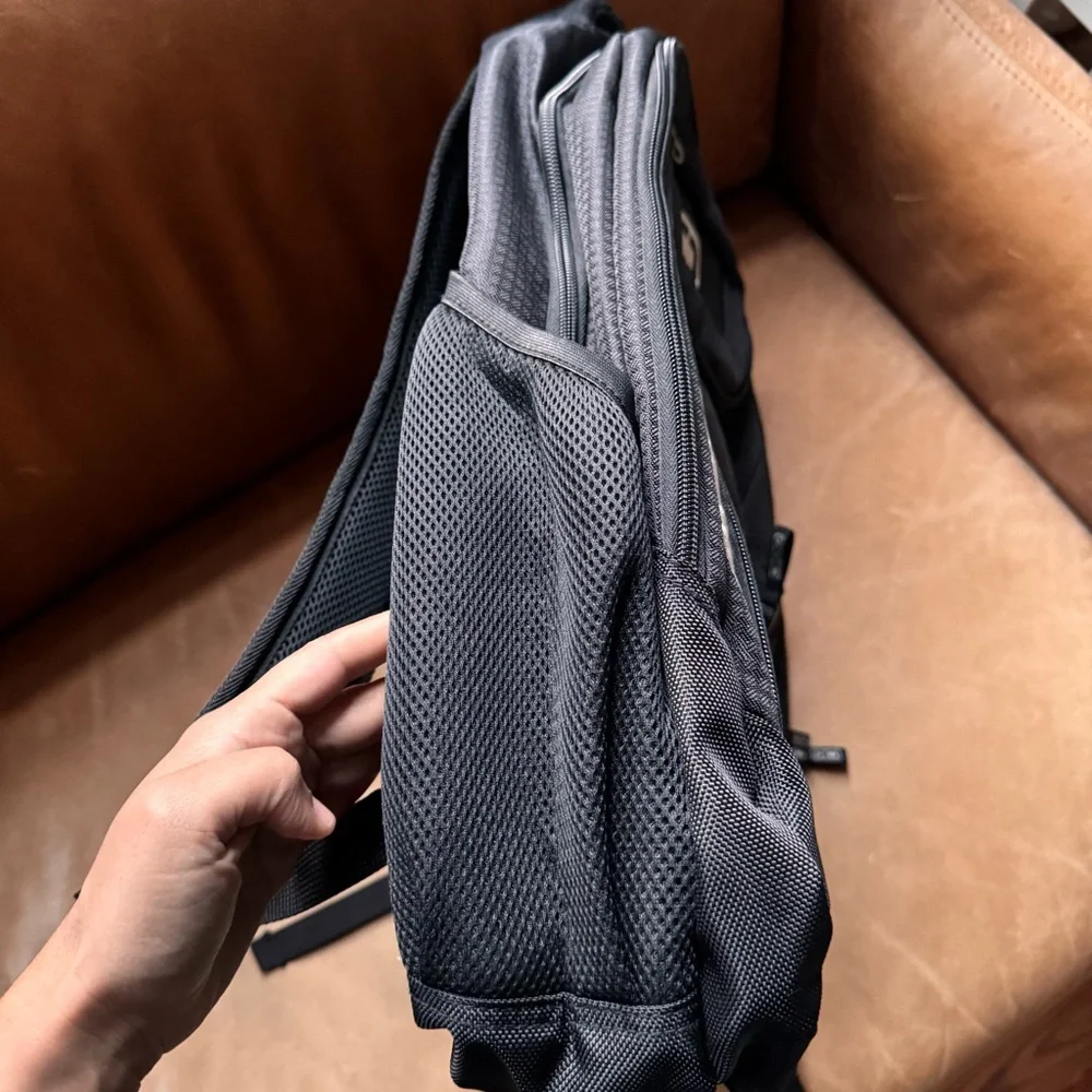 Ogio Black Excelsior backpack laptop bag work school bottle storage pockets